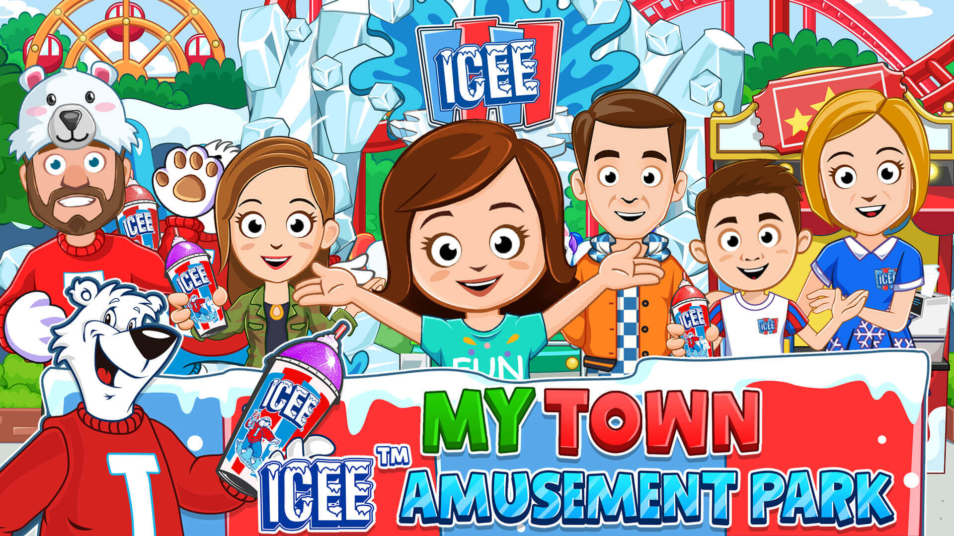 My Town ICEE Amusement Park My Town Games